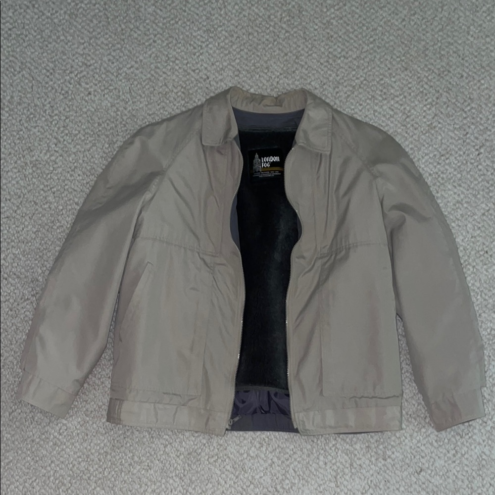 London Fog Men's tan Jacket with removable liner